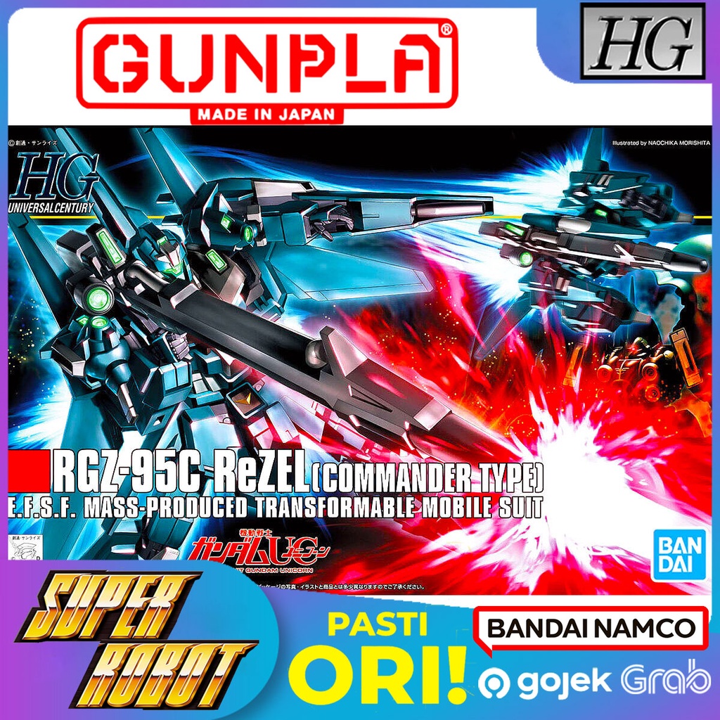 BANDAI HG RGZ-95C ReZEL Commander Type - HGUC