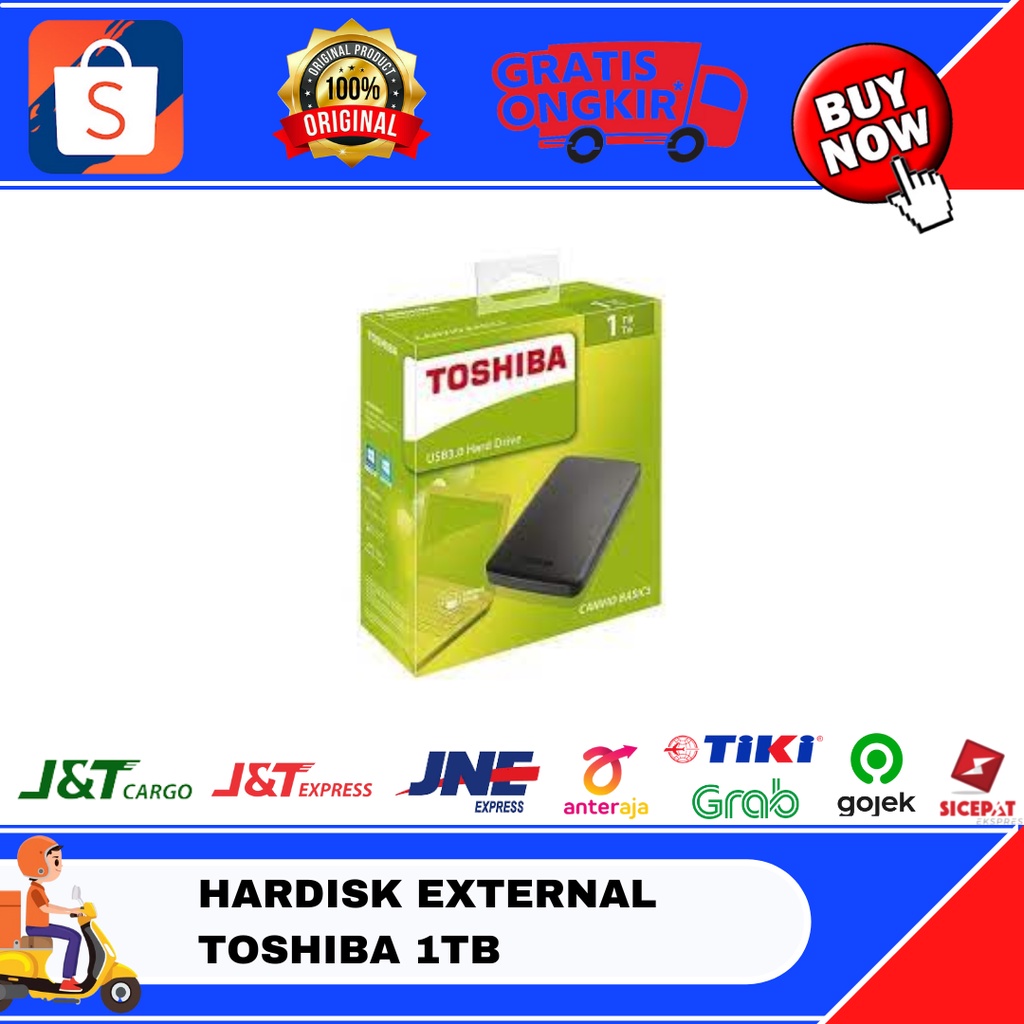 HARDISK EXTERNAL TOSHIBA 1TB