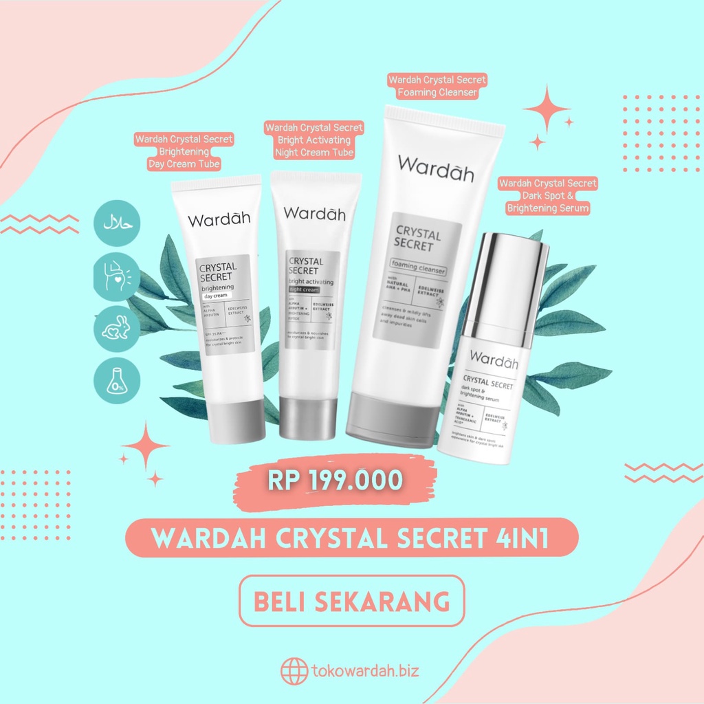 Paket Wardah Crystal Secret 4in1