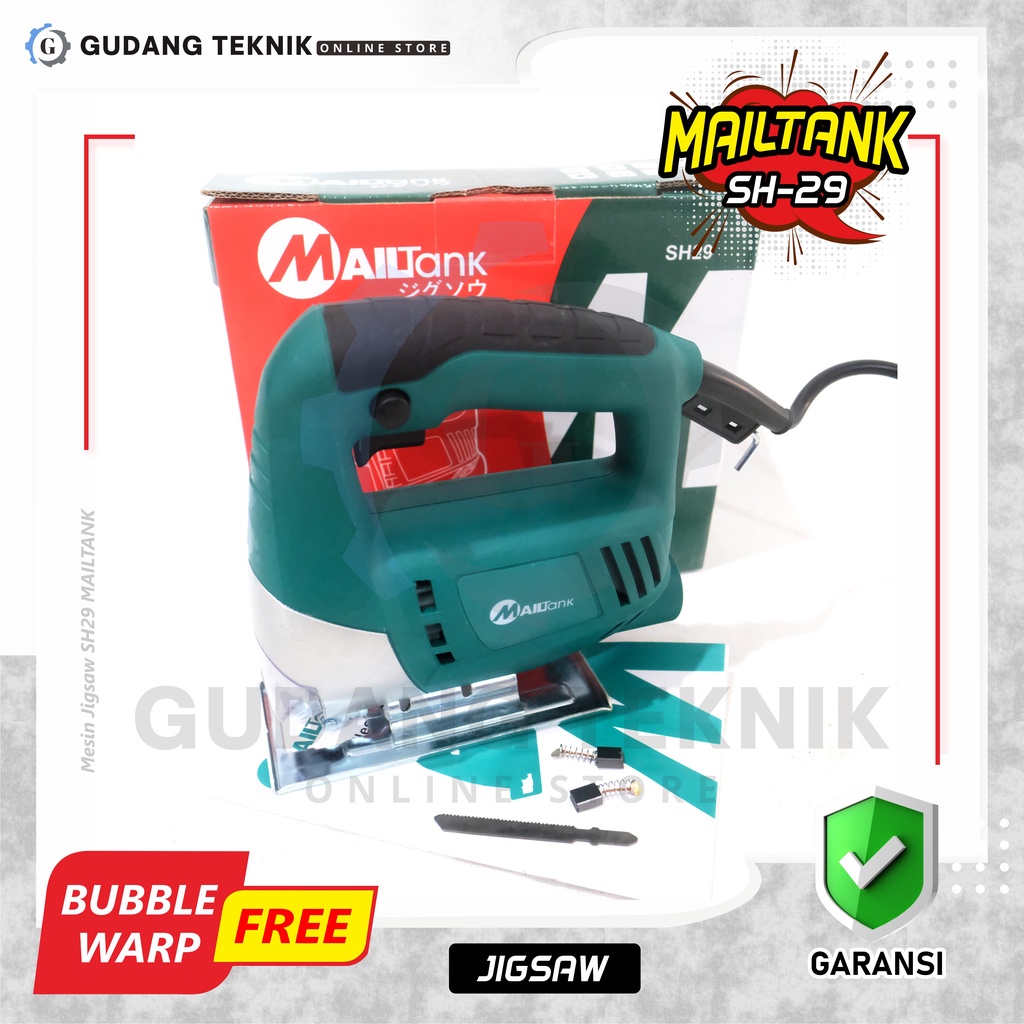 Mesin Jigsaw SH29 MAILTANK / Mesin Jig Saw SH 29 - Mesin Pemotong Potong Kayu Triplek Mika SH-29 MAILTANK