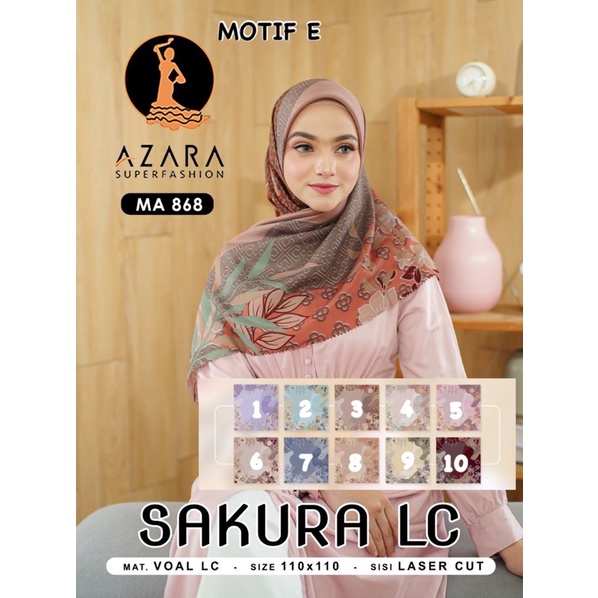 (PART 1) SEGIEMPAT MOTIF SAKURA LC