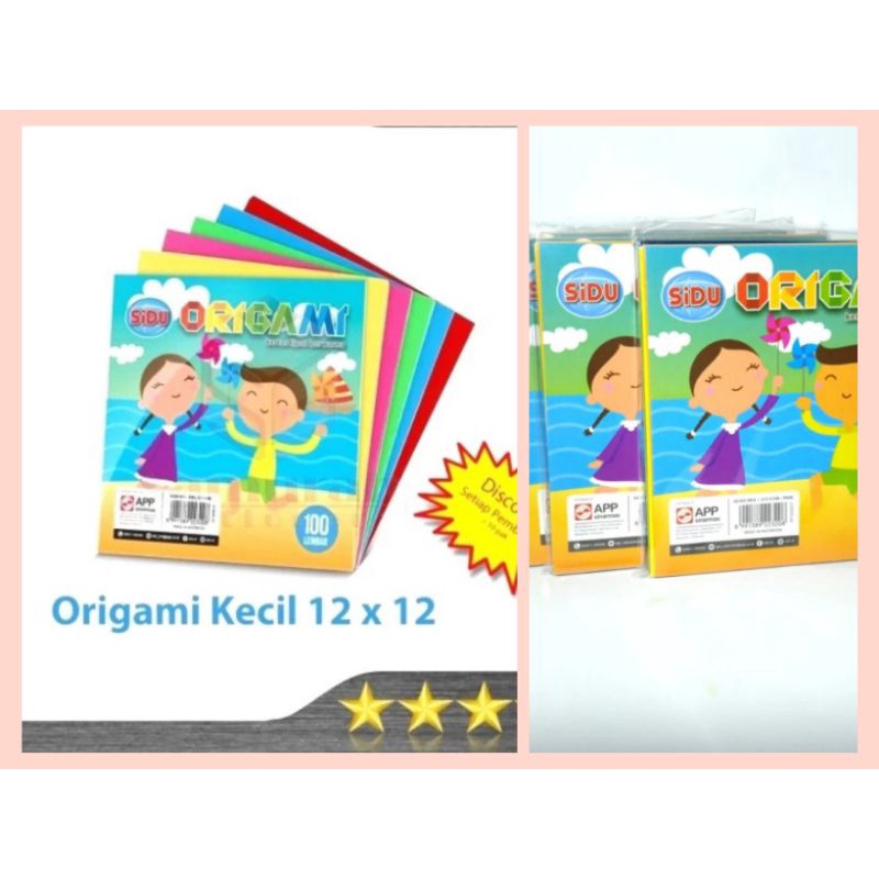 

Kertas Origami Sidu Kecil 12x12 cm isi 100 Lembar