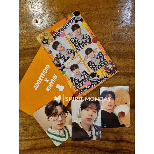 MONSTA X KIHYUN AQO STUDIO 2 PC PHOTOCARDS
