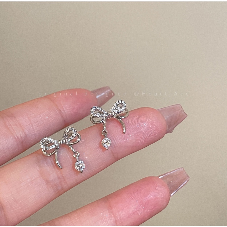 IFYOU Anting Stud Bentuk Hati Tulip Camellia Aksen Mutiara Gaya Vintage Untuk Wanita