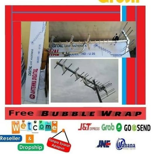 Antena tv digital OUTDOOR dan analog LUAR PF HDU 25 HDU-25 HD U25