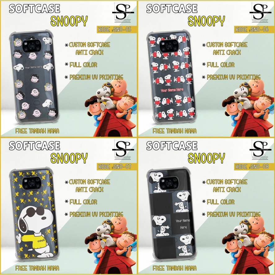 Softcase Snoopy Softcase iPhone 11 12 13 MINI PRO PROMAX 7 8 SE 2020 XR X XS XSMAX