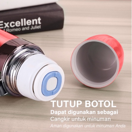 Termos Stainless Vacuum Flask Tahan Panas &amp; Dingin Thermos 6245 TERMOS MAWAR 6030 AIDO THERMOS BOTOL MINUM