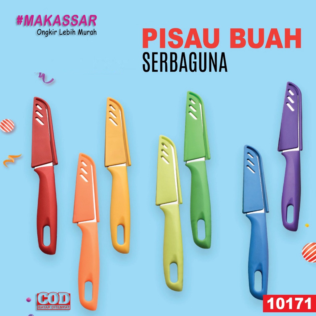 Pisau Dapur Pisau Buah Stainless Sarung Multifungsi Alat Kupas Mini Potong Sayur Tajam Dapur Knife Apple Apel