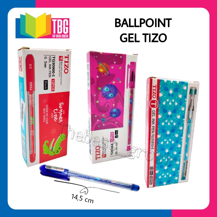 

1 PACK (12 PCS) BALLPOINT GEL TIZO / PULPEN GEL / BOLPEN / BOLPOIN