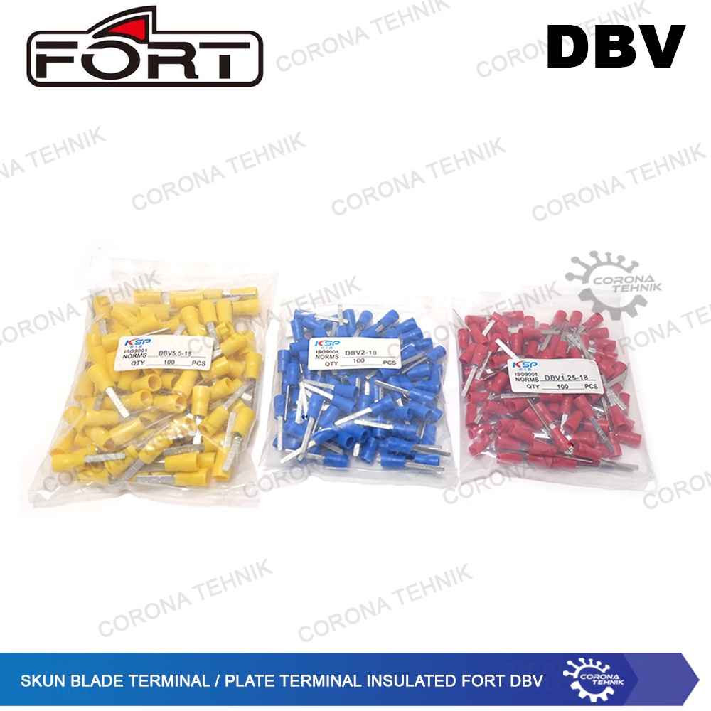 DBV - 5.5-18 - Skun Blade Terminal / Plate Terminal Insulated Fort