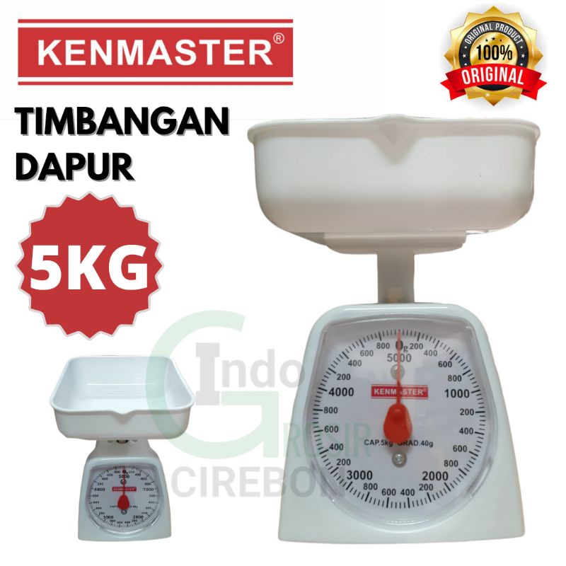 Timbangan Kue Kenmaster 5 Kg Timbangan Kue Dapur 5Kg Kitchen Scale Putih