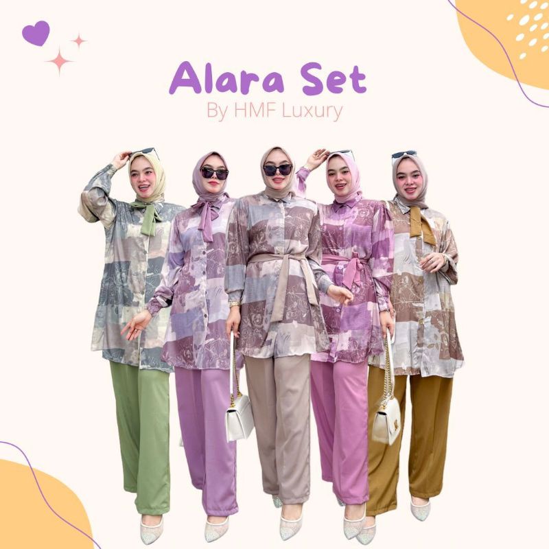 Ready..Alara Set by HMF Gamis Muslim Original