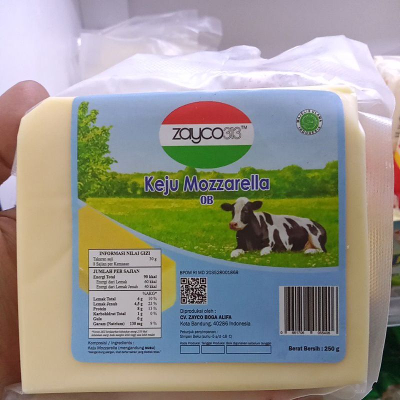 Keju Mozarella Zayco OB 250 Gr