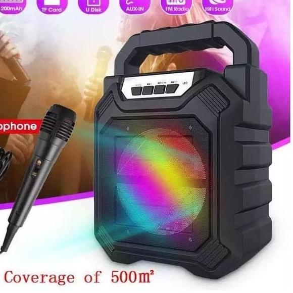 Speaker Bluetooth Mic 668 Portable - Speaker Wireless Super Bass