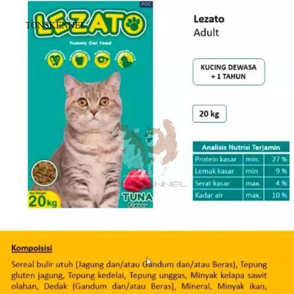 Lezato Cat Tuna 1kg Makanan Kucing Lezato Tuna Flavour Cat food Repack Freshpack