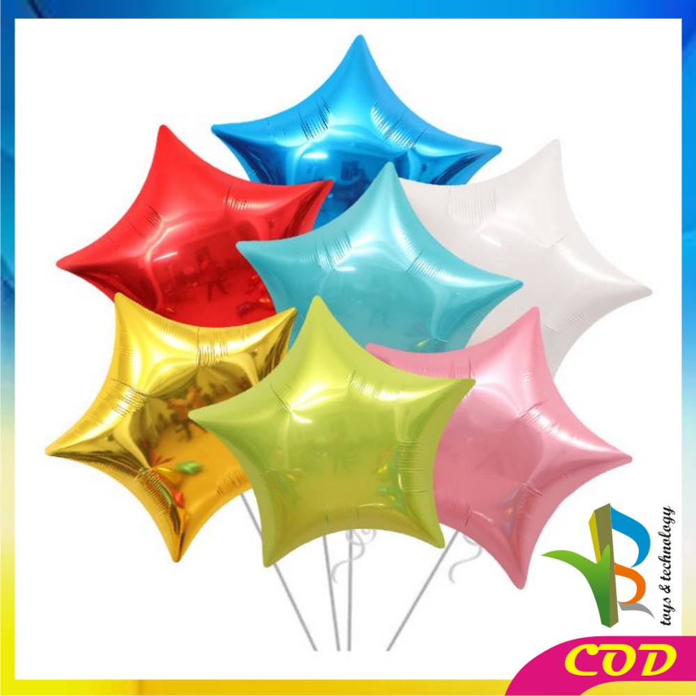 RB-C390 Balon Foil Bintang Perlengkapan Dekorasi Ulang Tahun / Balon Foil Bintang Star Ballon Foil Pesta Murah