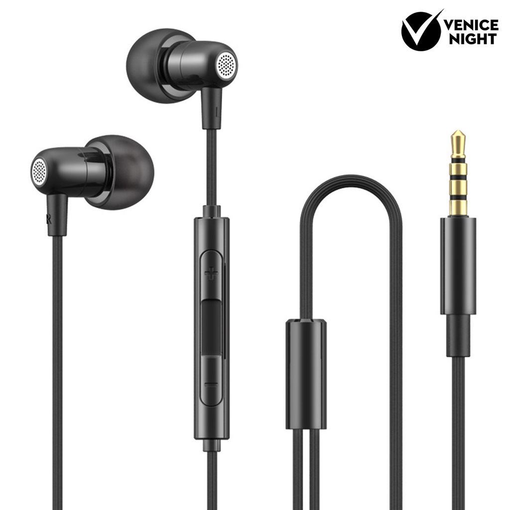 (VNEP) (Berkabel) Button Controlled 3.5mm Jack In-ear Sleep Earphones dengan Line Control