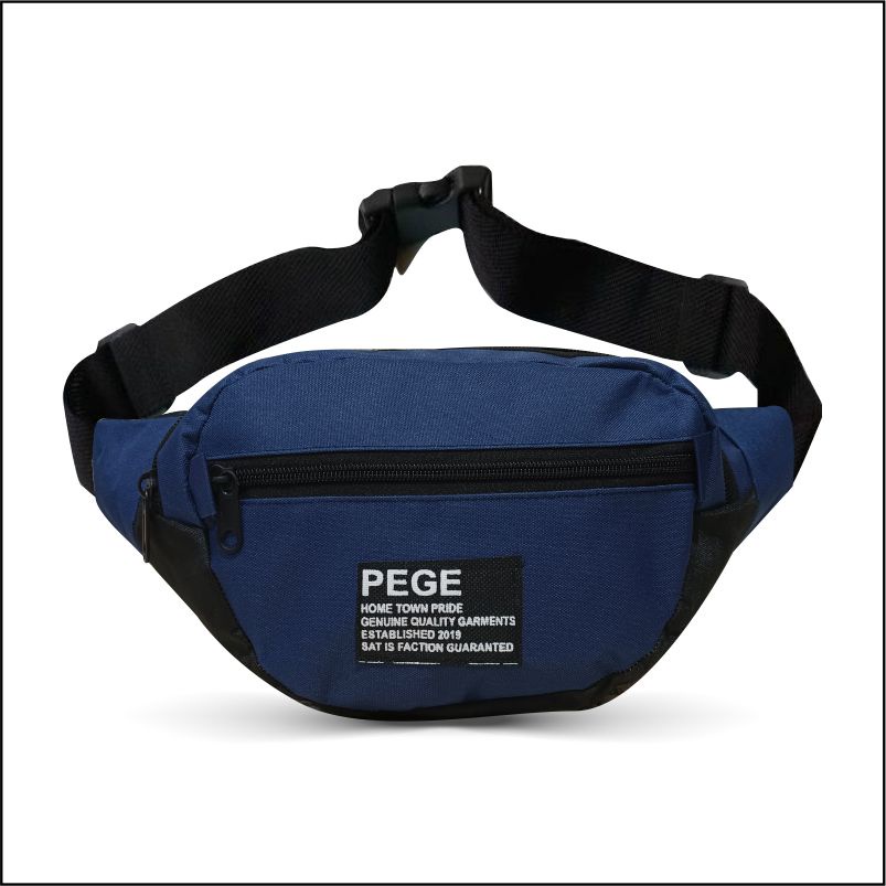 Pege 8812 - Waistbag Oval Slempang Pria Wanita Unisex Tas Pinggang Distro Kombinasi