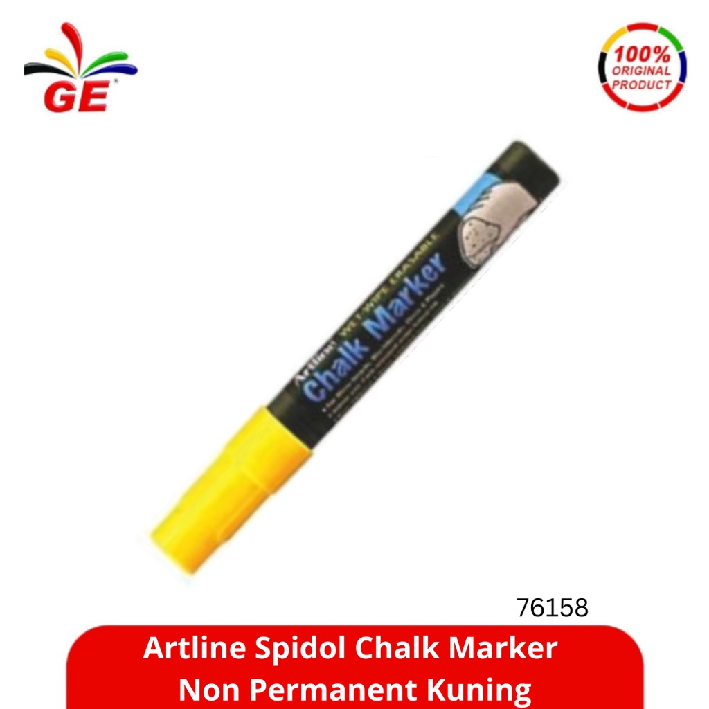 

ARTLINE - Spidol Chalk Marker Non Permanent Kuning 76158