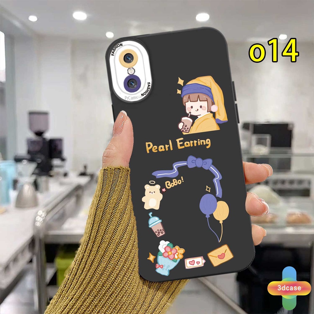 Soft TPU Case VIVO Y20 Y12S Y12 Y91C Y21 2021 Y30 Y21S Y20S Y12i Y15S Y91 Y30i Y93 Y95 Y15 Y17 Y53 Y50 Y53S Y51 2020 Y51A Y15A Y10 Y76 Y33S Y1S Y11 Y31 Y20i Y91i Y90 Y51S Y12A Cute Cartoon Avatar Angel Eyes Camera Protector Case