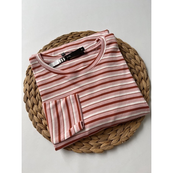 READYBASIC - BAJU KAOS LENGAN PANJANG BAHAN RIBB HALUS -STRIPE TEE 5 COLORS