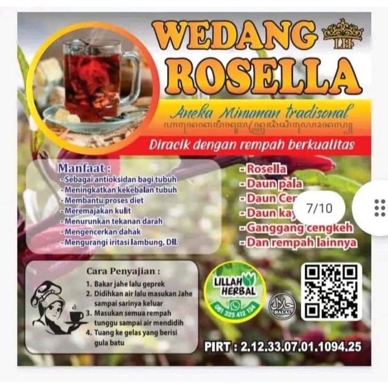 

Wedang rosella