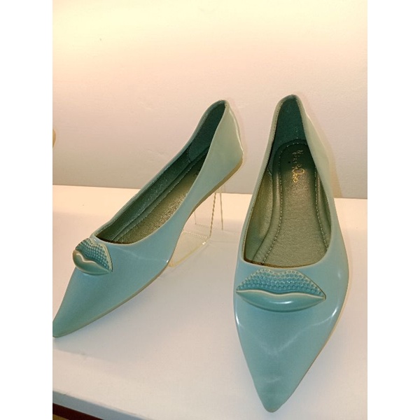 Flatshoes Unik Lucu Warna: Hijau Matcha Sepatu Wanita Glamshoes