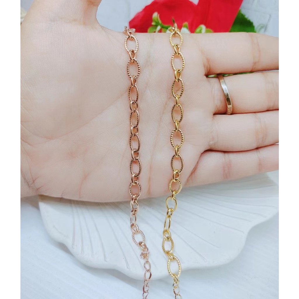 Titanium Gelang Rantai Perhiasan Wanita W130/131