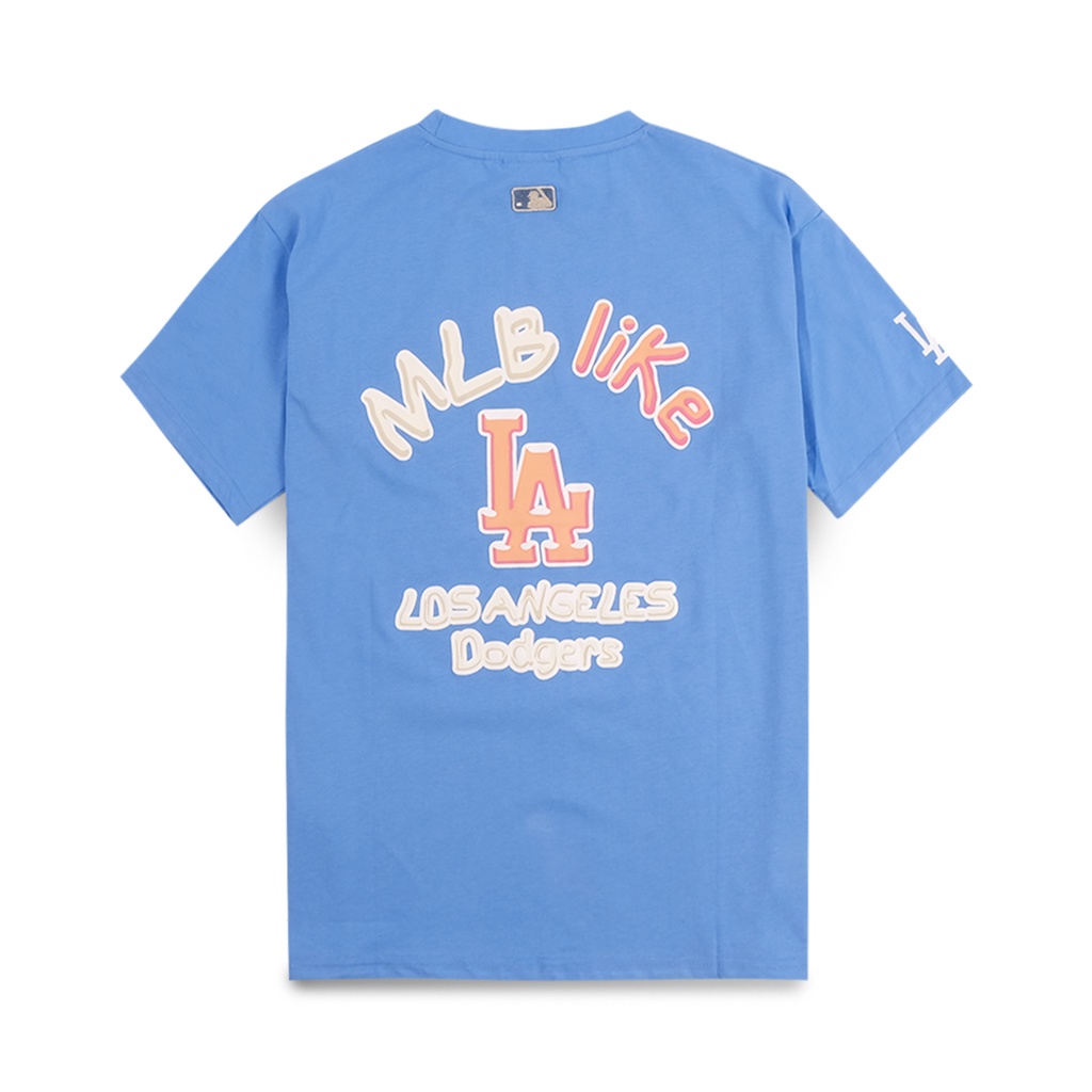 M7B Like NY Yankees Back Text T-Shirt Light Blue