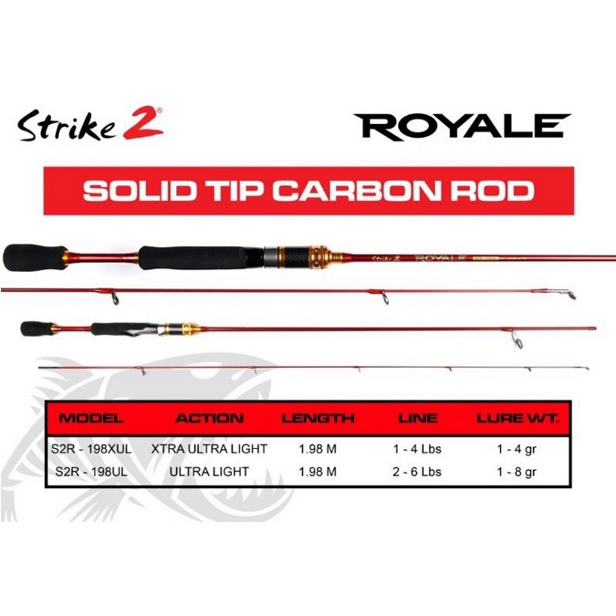 JORAN STRIKE 2 ROYALE UL LINE 2-6lb & 1-4lb