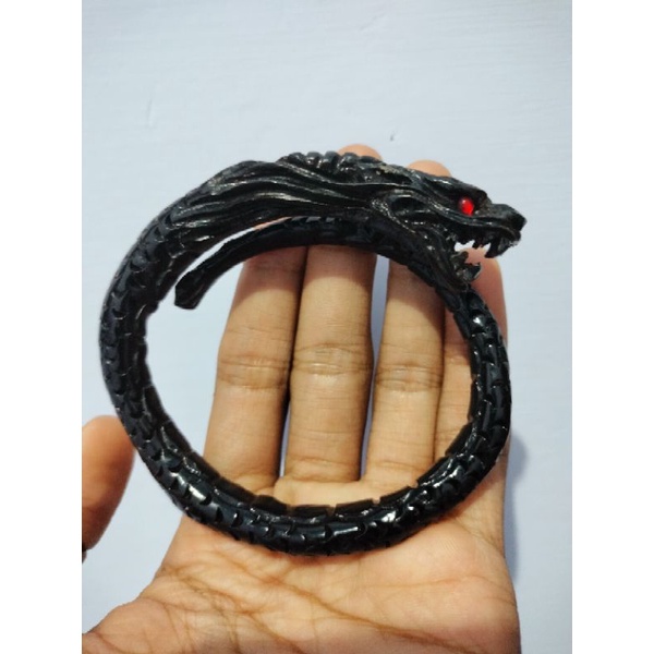 gelang akar bahar full ukir motif naga