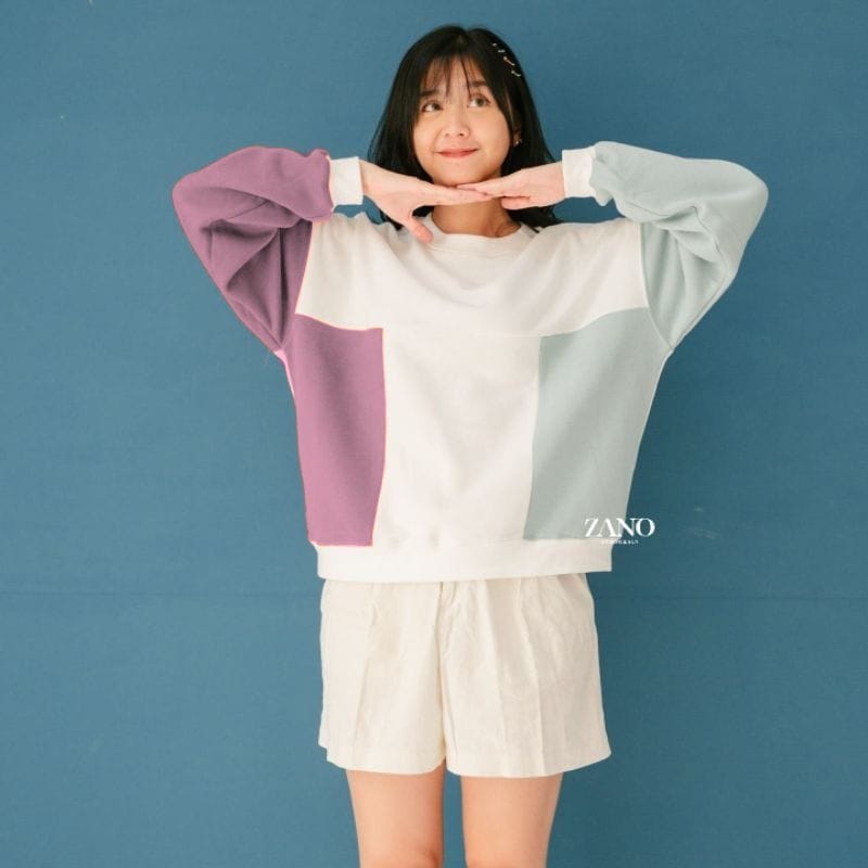 Sweater Wanita Combine Oversize | CANDIEZ Sweater Wanita Korean Style