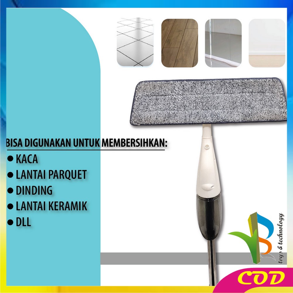 RB-C525 Pel Lantai Semprot Otomatis Tanpa Ember Serbaguna / Set Pembersih Lantai Praktis / Automatic Water Spray Mop