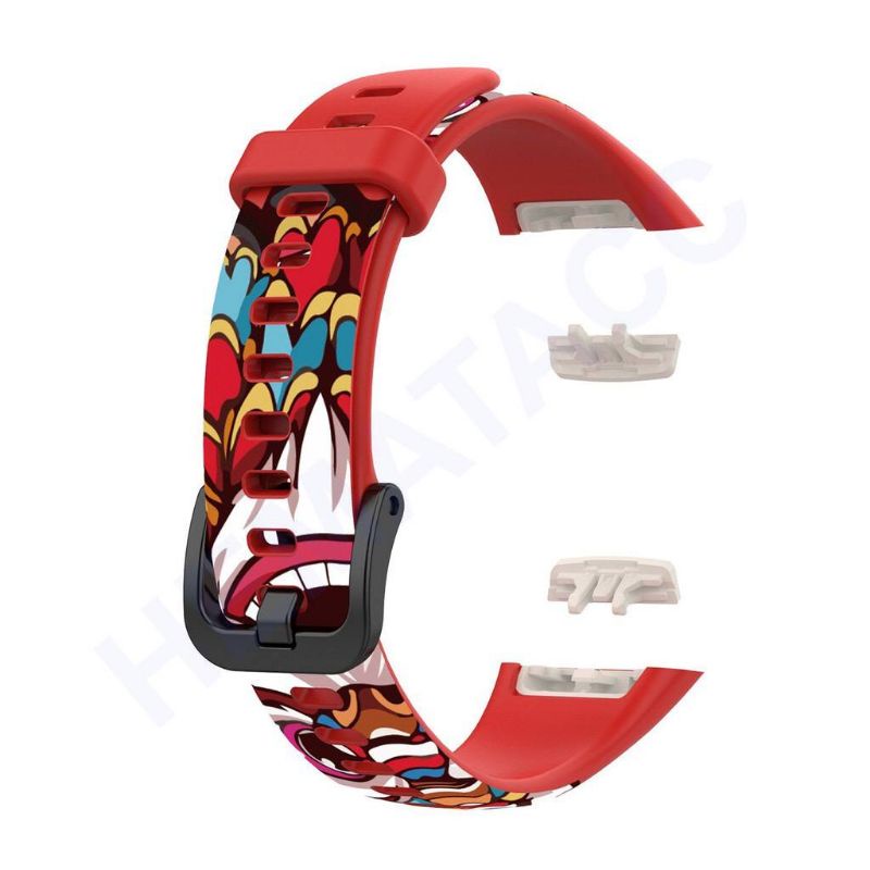 Strap Huawei Band 7 / Band 6 Tali Jam Silicone Soft Silikon Motif Army Camo