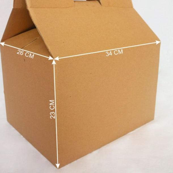 

Box Kardus dus jinjing L isi10 pcs coklat - Cokelat