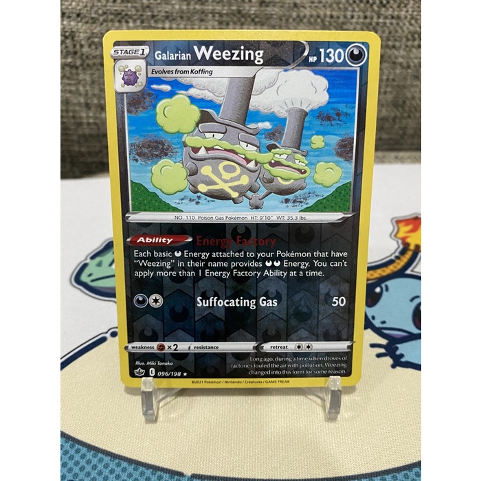 Pokemon TCG English Galarian Weezing - 096/198 - Chilling Reign