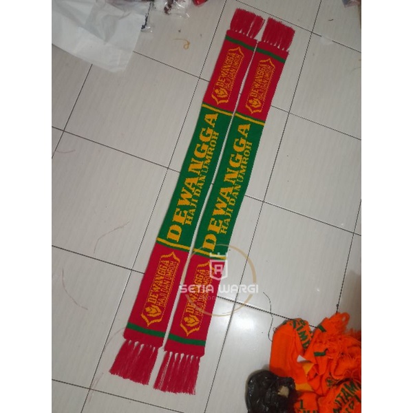 SYAL RAJUT COSTUM MANUAL UMROH/BOLA/COMUNITAS MIN 50pcs