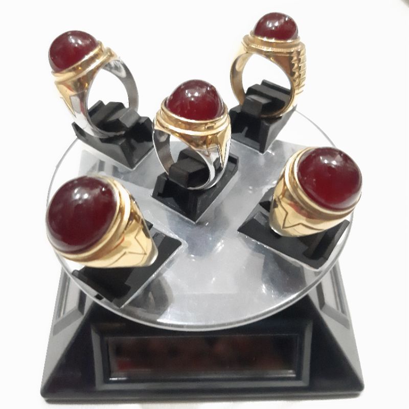 CINCIN BATU AKIK RED BARON KUALITAS SUPER DI JAMIN ASLI