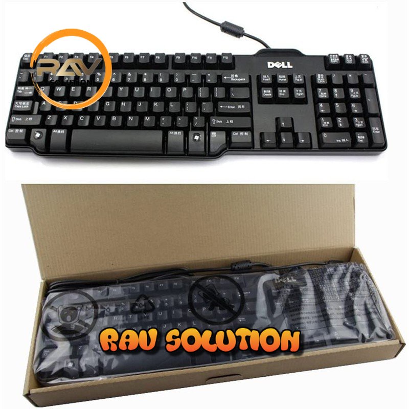 Keyboard gaming mechanical Dell kable original usb 8115  / Keyboard kable usb/ keyboard  Dell mechanical Warna Hitam Support All Komputer/laptop  - RAV SOLUTION