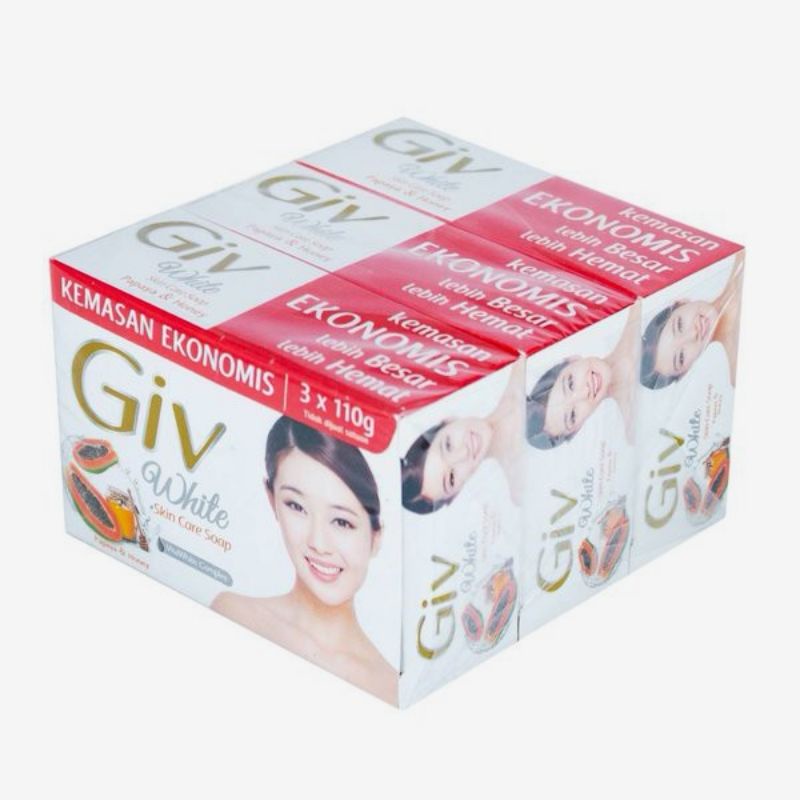 GIV BARSOAP 110GR ISI 3 / Sabun Batang Giv 110gr x 3 / TERMURAH