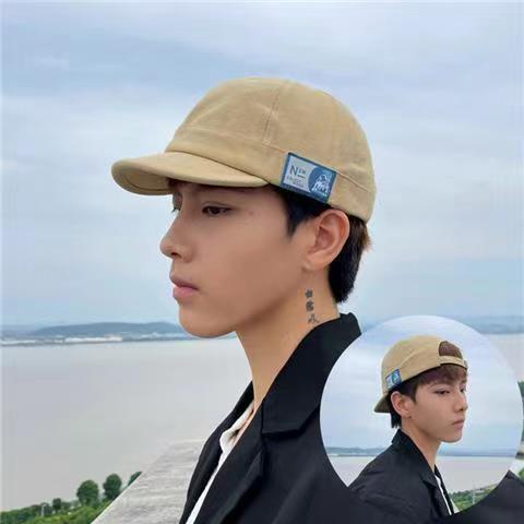 Topi baseball Pendek Gaya vintage Untuk Pria Dan Wanita ​Topi fedora Gaya Korea Untuk Pria Dan Wanita