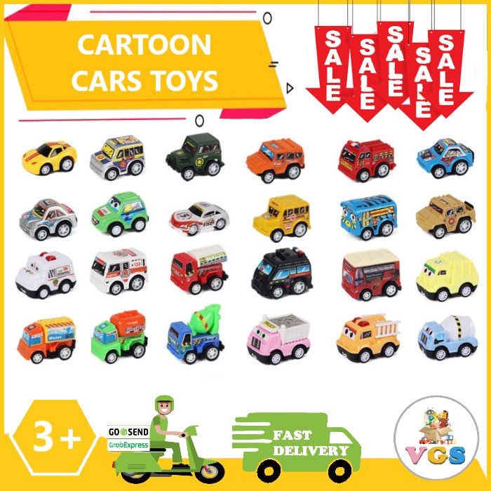 Mainan Anak Mobil Mobilan Cartoon Cars Toys Christmas Gift Box Unik Buat Kado Hadiah Ulang Tahun Var