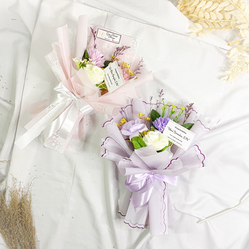 buket bunga mini buket isi 3 bunga