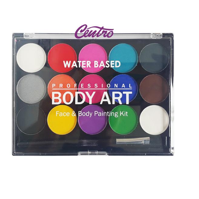 

Professional Body Art Face And Painting Kit 15 Color Set + 1 Brush