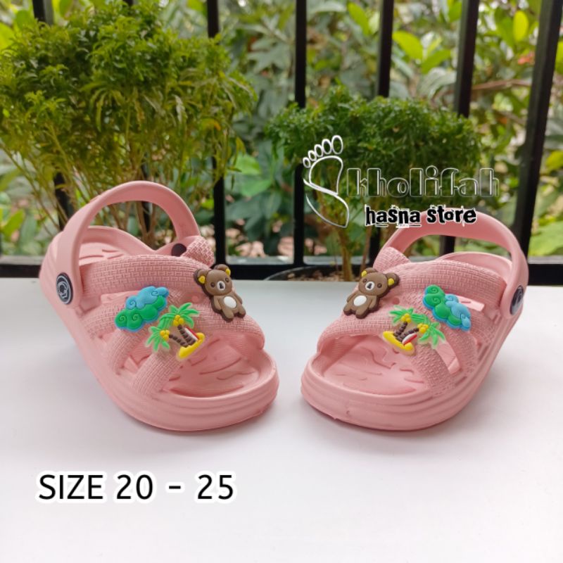 Terbaru Sandal Slop anak silang karakter Series Irsoe