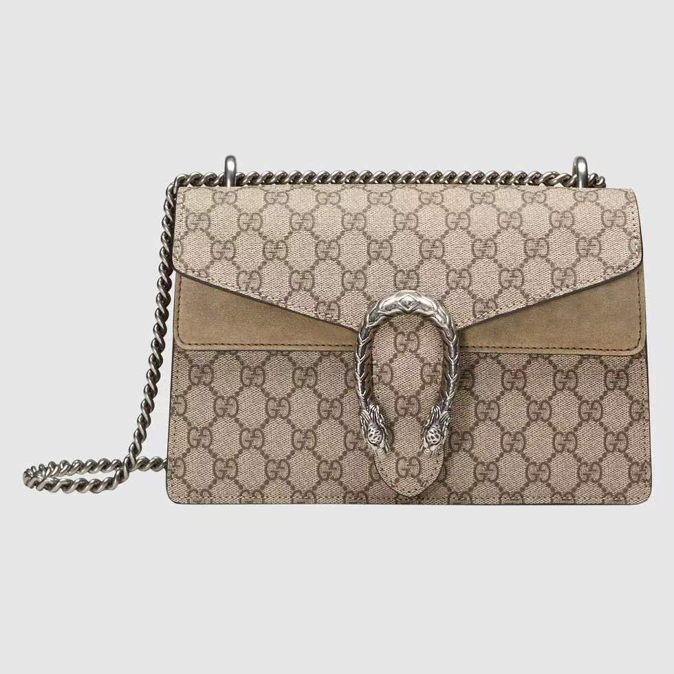 GUCCI Bacchus kecil/tas rantai/tas bahu/tas selempang/gaya populer klasik