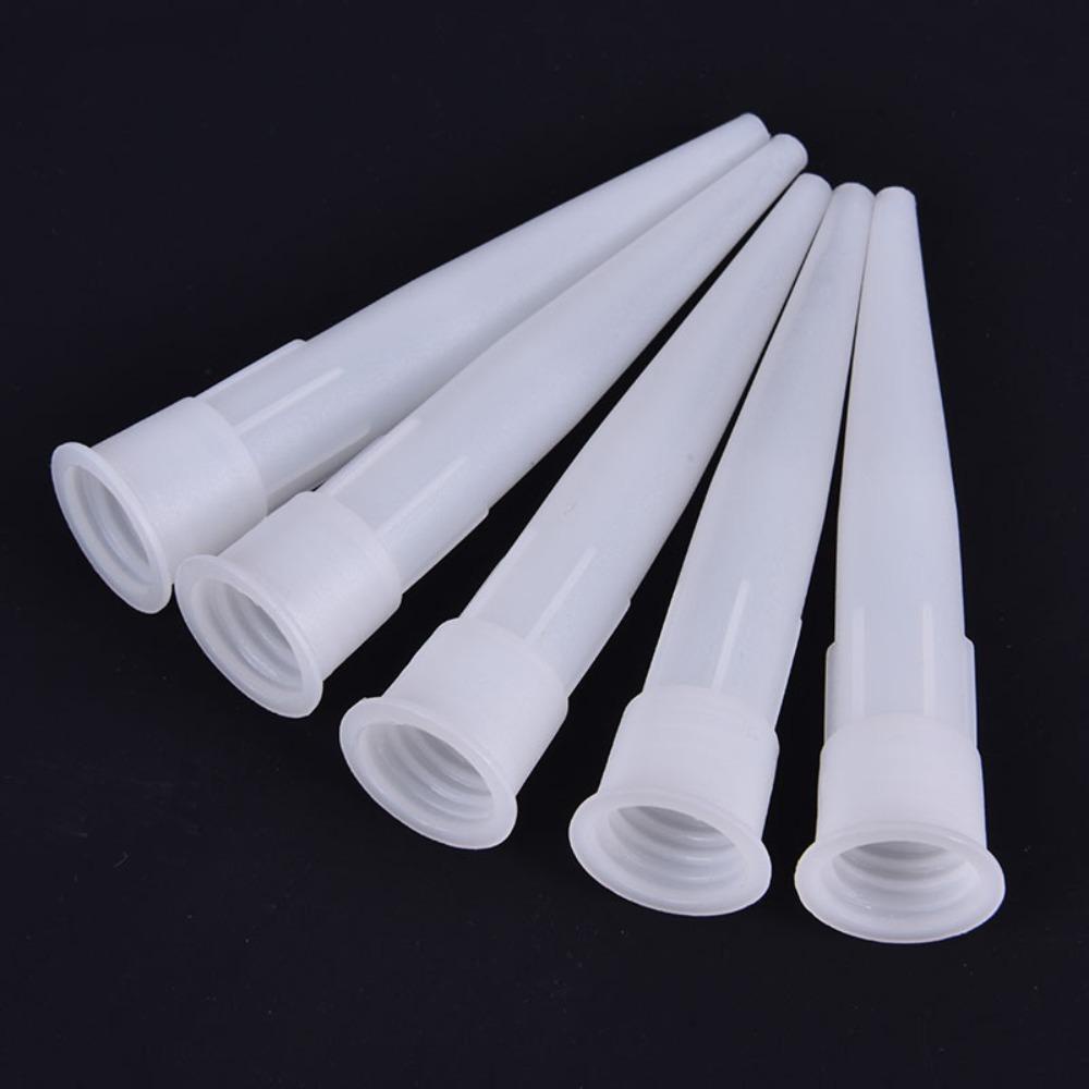 【 ELEGANT 】 Caulking Nozzle Plastik Kualitas Tinggi Spare Resealable Reusable Untuk Mulut Ujung Lem Kaca Dapur Rumah