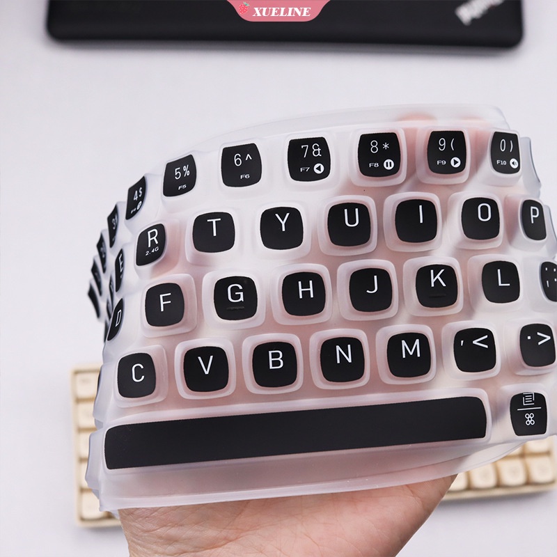 Film Pelindung keyboard Mekanik 69 Tombol Cembung Cekung Bahan Silikon Transparan Tahan Debu Untuk Lofree