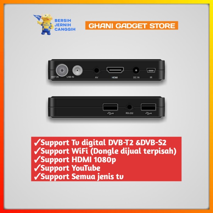 Receiver Tv Digital Decoder Stb Parabola Set Top Box Wifi Original Hd