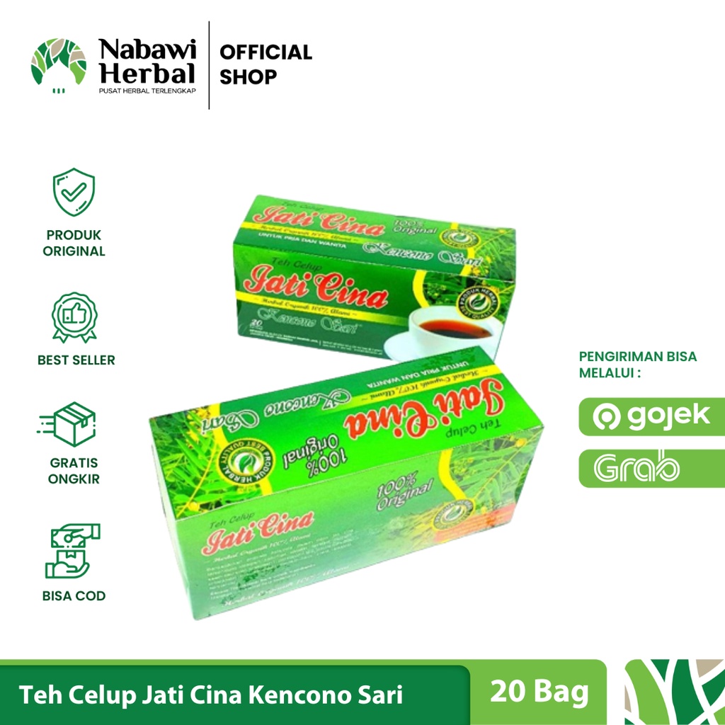 Jual Teh Celup Daun Jati Cina Kencono Sari Isi Kantong Shopee